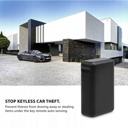 Кутия блокираща сигнала на Keyless Go ключ от Tech-Protect V2 Keyless RFID Signal Blocker Case - Черен