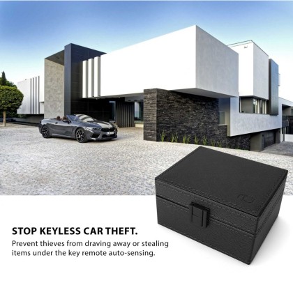 Кутия против кражба на сигнал от ключове и кредитни карти от Tech-Protect V3 Keyless RFID Signal Blocker Box - Черен