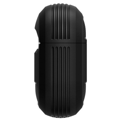 Удароустойчив силиконов калъф за Apple AirPods Pro 1 от Spigen Rugged Armor - Черен мат