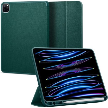 Текстителн калъф за iPad Pro 11 от Spigen Urban Fit - Midnight Green