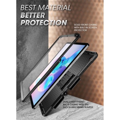 360 градусов калъф за Samsung Galaxy Tab S6 Lite 10.4 от Supcase Unicorn Beetle Pro - Черен