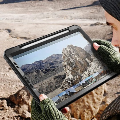 360 градусов калъф за iPad Pro 11 2021/2022 от Supcase Unicorn Beetle Pro - Черен