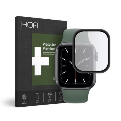 Хибриден протектор за Apple Watch 4/5/6/SE (40mm) от Hofi Hybrid Glass - Черен