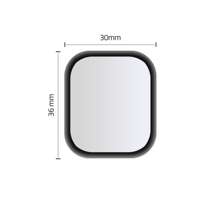 Хибриден протектор за Apple Watch 4/5/6/SE (40mm) от Hofi Hybrid Glass - Черен