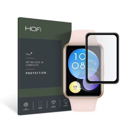 Хибридно стъкло за часовник Huawei Watch Fit 2 от Hofi Hybrid Pro+ - Черно