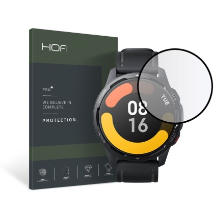 Хибридно стъкло за часовник Xiaomi Watch S1 Active от Hofi Hybrid Pro+ - Черно