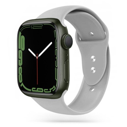 Силиконова каишка за Apple Watch 4 / 5 / 6 / 7 / 8 / SE / Ultra 1/2 (42/44/45/49 mm) от Tech-Protect IconBand - Сива
