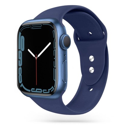 Силиконова каишка за Apple Watch 4 / 5 / 6 / 7 / 8 / SE / Ultra 1/2 (42/44/45/49 mm) от Tech-Protect IconBand - Midnight Blue