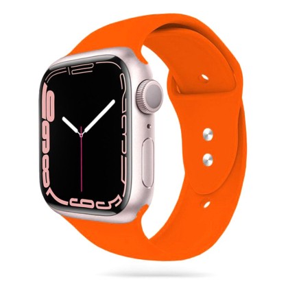 Силиконова каишка за Apple Watch 4 / 5 / 6 / 7 / 8 / SE / Ultra 1/2 (42/44/45/49 mm) от Tech-Protect IconBand - Оранжев