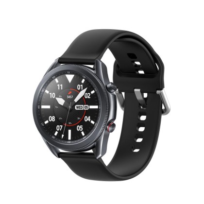 Силиконова каишка за Samsung Galaxy Watch 3 (45 mm) от Tech-Protect IconBand - Черна