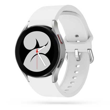 Силиконова каишка за Samsung Galaxy Watch 4/5/5 Pro/6 от Tech-Protect IconBand - Бяла