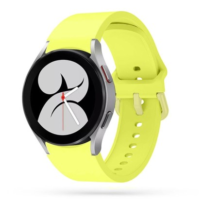 Силиконова каишка за Samsung Galaxy Watch 4/5/5 Pro/6 от Tech-Protect IconBand - Жълта