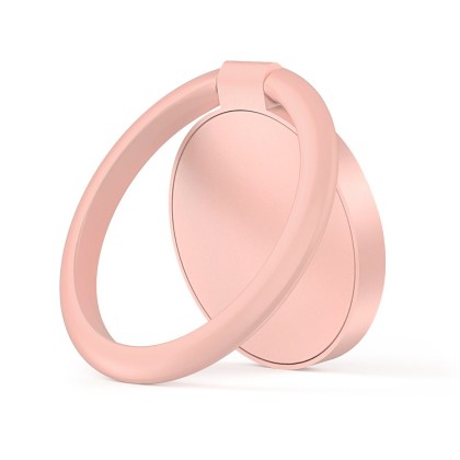 Стойка с пръстен за смартфони от Tech-Protect Magnetic Phone Ring - Розов