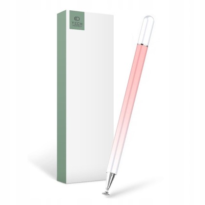 Писалка с тънък връх за таблет от Tech-Protect Ombre Stylus Pen - Розова