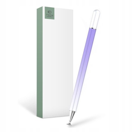 Писалка с тънък връх за таблет от Tech-Protect Ombre Stylus Pen - Виолетова