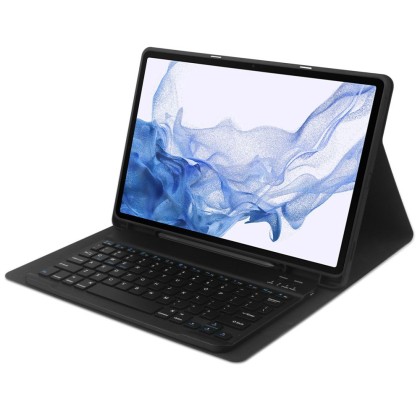 Силиконов калъф с клавиатура за Samsung Galaxy Tab S7 Plus / S8 Plus / S7 FE 12.4 от Tech-Protect SC Pen - Черен