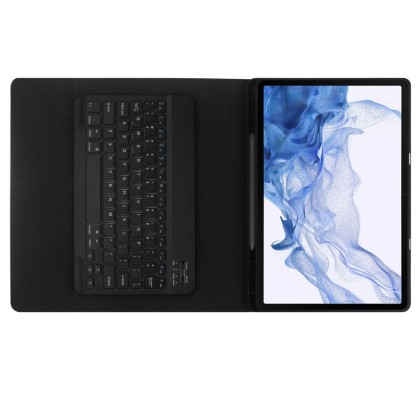 Силиконов калъф с клавиатура за Samsung Galaxy Tab S7 Plus / S8 Plus / S7 FE 12.4 от Tech-Protect SC Pen - Черен