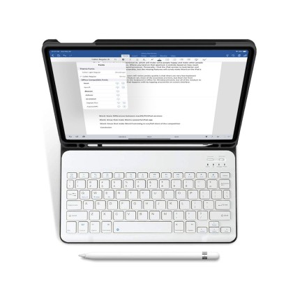 Силиконов калъф с клавиатура за iPad Air 4 2020 / 5 2022 / 6 (11