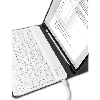 Силиконов калъф с клавиатура за iPad Air 4 2020 / 5 2022 / 6 (11