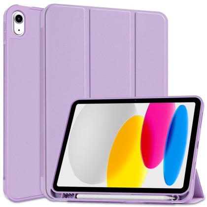 Силиконов калъф за iPad 10.9 2022 от Tech-Protect SC PEN - Виолетов