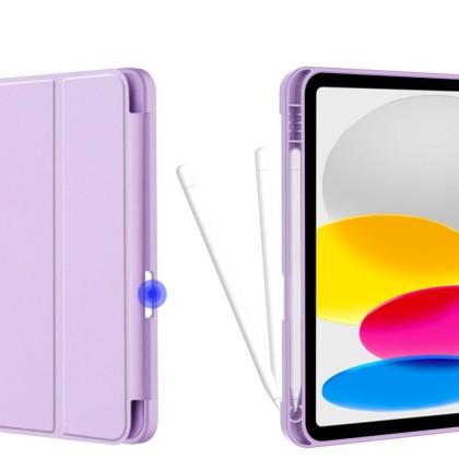 Силиконов калъф за iPad 10.9 2022 от Tech-Protect SC PEN - Виолетов