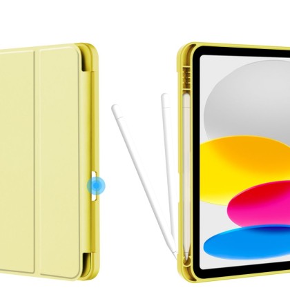 Силиконов калъф за iPad 10.9 2022 от Tech-Protect SC PEN - Жълт
