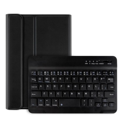 Кожен калъф с клавиатура за Lenovo Tab M10 10.1 2nd Gen TB-X306 от Tech-Protect SmartCase - Черен