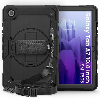 360 градусов калъф за таблет Samsung Galaxy Tab A7 10.4 от Tech-Protect Solid360 - Черен