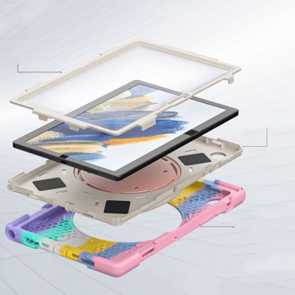 360 градусов калъф за Samsung Galaxy Tab A8 10.5 от Tech-Protect X-Armor - Baby Color