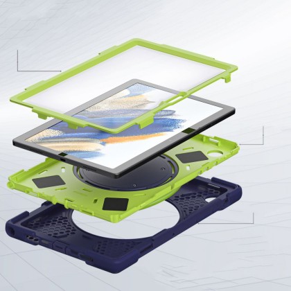 360 градусов калъф за Samsung Galaxy Tab A8 10.5 от Tech-Protect X-Armor - Navy/Lime
