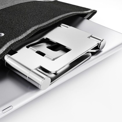 Универсална алуминиева стойка за смартфони и таблети от Tech-Protect Z10 - Черна