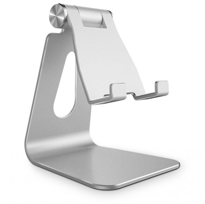Универсална алуминиева стойка за смартфони от Tech-Protect Z4A - Сребрист