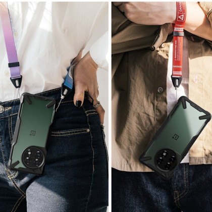 Удароустойчив твърд кейс за OnePlus 11 5G от Ringke Fusion X - Черен