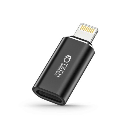 Преходник Lightning към USB Type-C от Tech-Protect UltraBoost Adapter - Черен