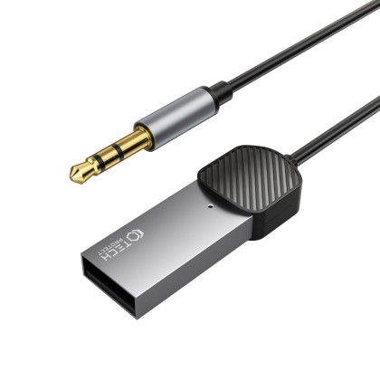 Аудио адаптер AUX 3.5mm към Bluetooth Tech-Protect UltraBoost - Сив