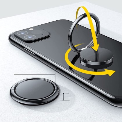 Стойка с пръстен за смартфони от Tech-Protect Magnetic Phone Ring - Marble Rose