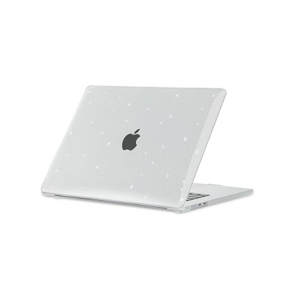 Тънък кейс за Apple Macbook Air 15 2023 от Tech-Protect Smartshell - Glitter Clear
