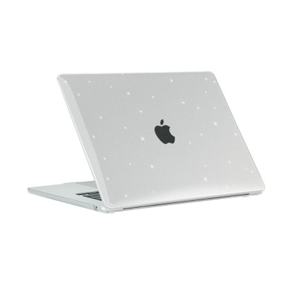 Тънък кейс за Apple Macbook Air 15 2023 от Tech-Protect Smartshell - Glitter Clear