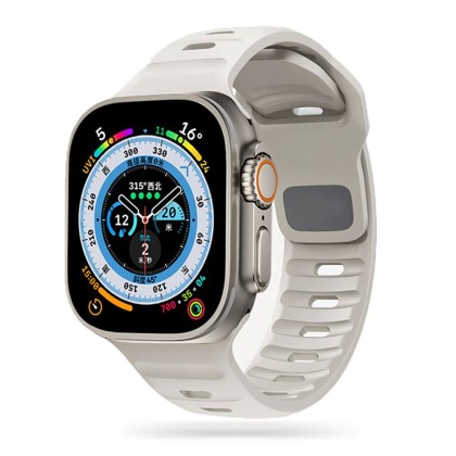 Силиконова каишка за часовник Apple Watch 4 / 5 / 6 / 7 / 8 / SE (38/40/41 mm) от Tech-Protect IconBand Line - Starlight