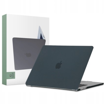 Тънък кейс за Apple Macbook Air 15 2023 от Tech-Protect Smartshell - Черен мат