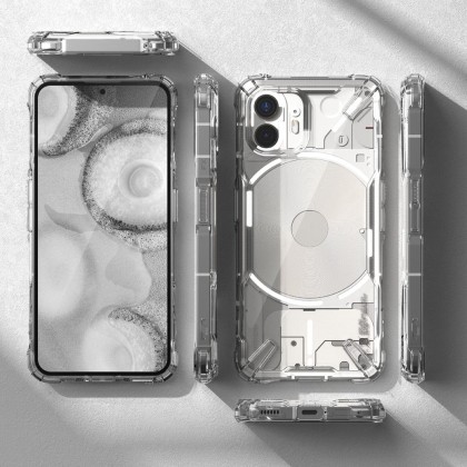 Удароустойчив твърд кейс за Nothing Phone 2 от Ringke Fusion X - Прозрачен