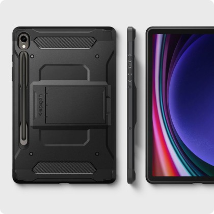 Хибриден калъф за Samsung Galaxy Tab S9 11.0 от Spigen Tough Armor Pro - Черен