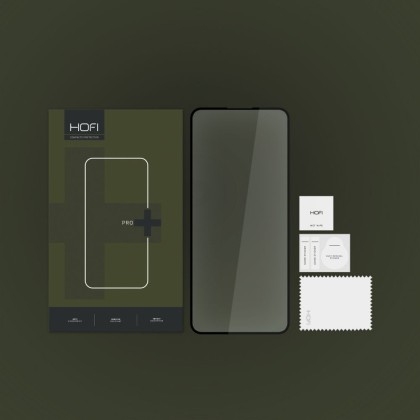 Стъклен протектор FULL GLUE за Motorola Moto G54 5G / G54 5G Power Edition от Hofi Glass Pro+ - Черен