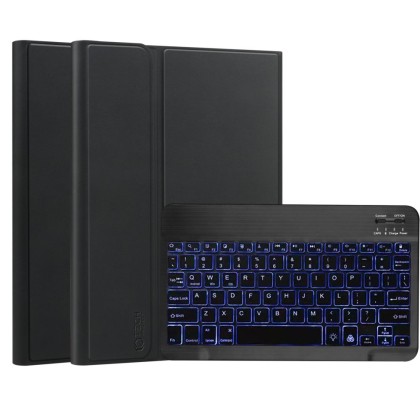 Силиконов калъф с клавиатура за Lenovo Tab P12 12.7 от Tech-Protect SC Pen - Черен