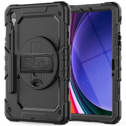 360 градусов калъф за таблет Samsung Galaxy Tab S9 FE 10.9 от Tech-Protect Solid360 - Черен