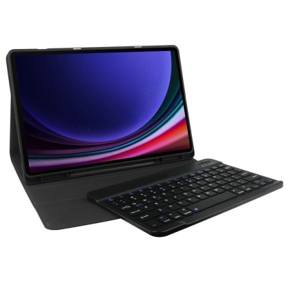 Калъф с блутут клавиатура за Samsung Galaxy Tab S9 FE+ Plus 12.4 от Tech-Protect SC Pen - Черен