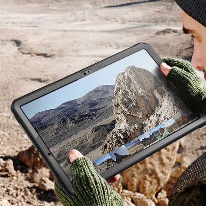360 градусов калъф за Samsung Galaxy Tab S9 FE Plus 12.4 от Supcase Unicorn Beetle Pro - Черен