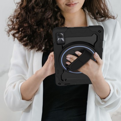 360 градусов калъф за таблет Xiaomi Pad SE 11.0 от Tech-Protect Solid360 - Черен