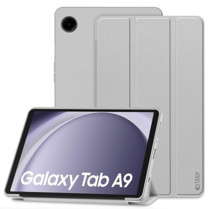 Силиконов тефтер за Samsung Galaxy Tab A9 8.7 от Tech-Protect SmartCase - Сив