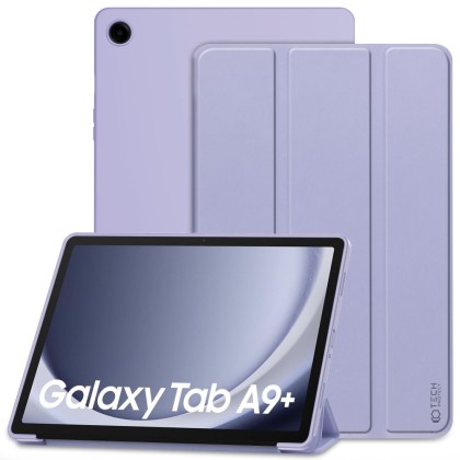 Силиконов тефтер за Samsung Galaxy Tab A9+ Plus 11.0 от Tech-Protect SmartCase - Виолетов